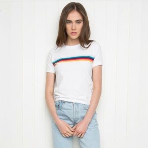 Brandy Melville John Galt Jamie Rainbow Tee